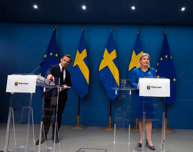 [情報] 瑞典已正式決定申請加入北約