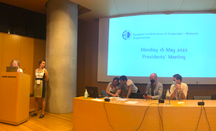 ecco_eu's tweet image. Round table and debate about #sustainability and #ConservationRestoration @KiCulture_