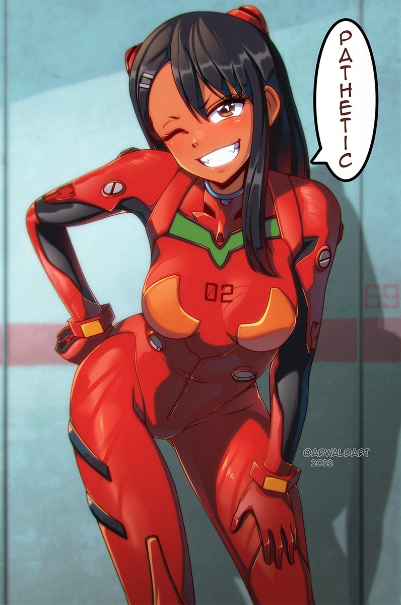 ArwaldArt's tweet photo. If Komi can't get into the fucking robot, Nagatoro will!! https://t.co/qg1N9XQGKt