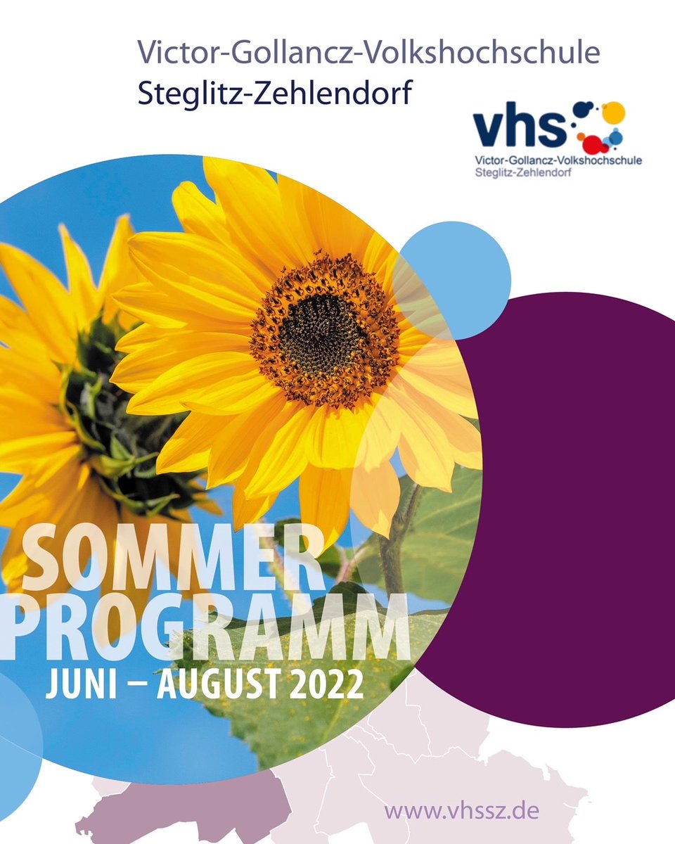 vhssz's tweet photo. Unser Sommerprogramm ist da!
Ab sofort findet Ihr wieder tolle, neue Kursangebote für die Sommerzeit. Ihr findet sie in der Kurssuche oder als pdf auf unserer Website: https://t.co/nL0BXzxEaA
Viel Spaß beim Stöbern!
#VHS #volkshochschule https://t.co/1PX6tVCiUt
