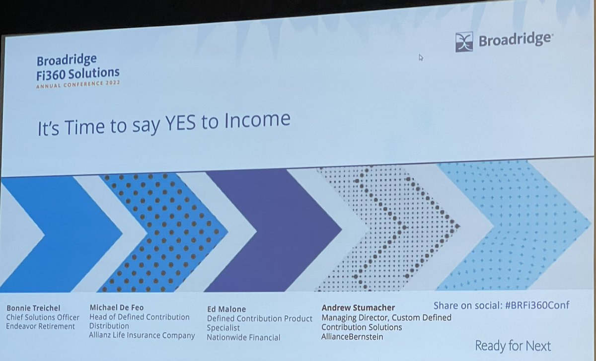 Matthew Wolniewicz (@mwalno) on Twitter photo Itās time to say YES to Income (in #401k) <a href="/btreichelesq/">Bonnie Treichel</a> Andrew Stumacher <a href="/AB_insights/">AllianceBernstein (AB)</a> Ed Malone <a href="/Nationwide/">Nationwide</a> Michael De Feo <a href="/Allianz/">Allianz</a> <a href="/Broadridge/">Broadridge</a> Fi360 Conference #BRFi360Conf #401k Itās time to say YES to Income (in #401k) <a href="/btreichelesq/">Bonnie Treichel</a> Andrew Stumacher <a href="/AB_insights/">AllianceBernstein (AB)</a> Ed Malone <a href="/Nationwide/">Nationwide</a> Michael De Feo <a href="/Allianz/">Allianz</a> <a href="/Broadridge/">Broadridge</a> Fi360 Conference #BRFi360Conf #401k