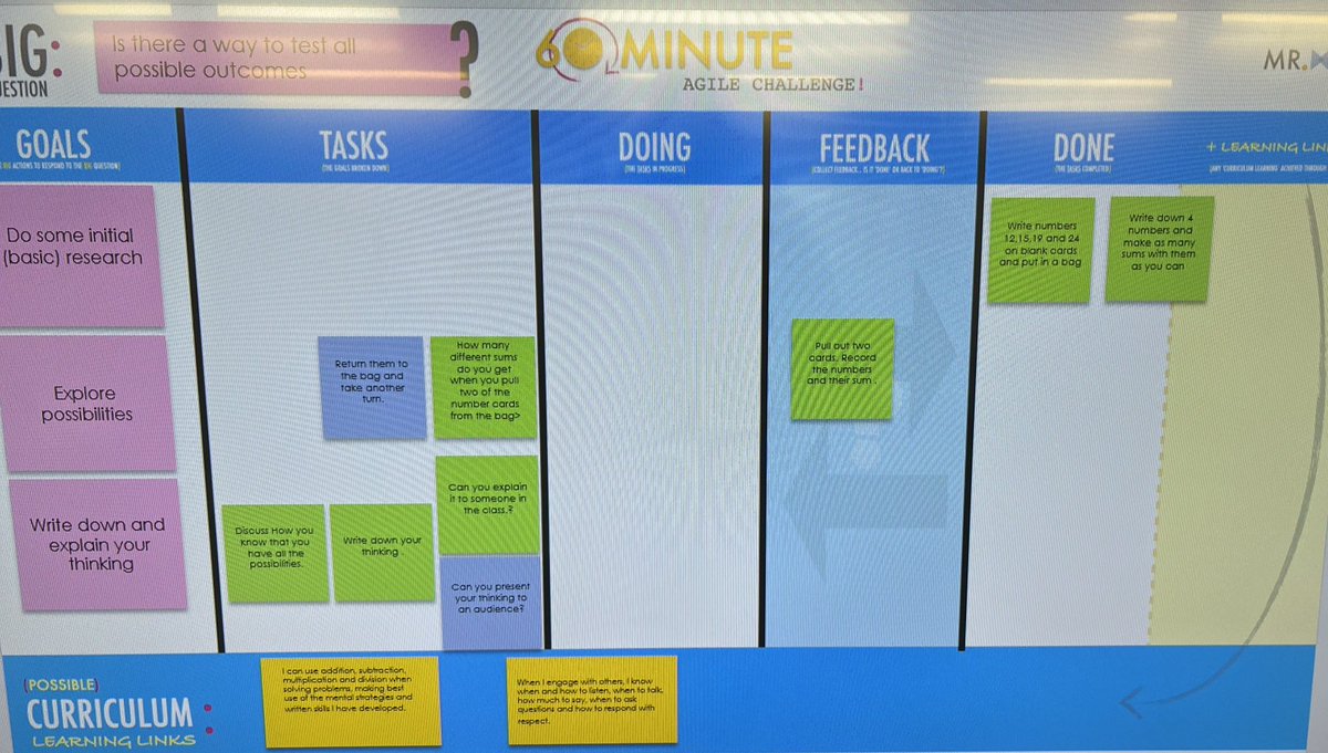 So proud of P3 @dedridgeps pupils today. Their first experience of using agile learning approaches to plan their group work @MrDataCoach <a href="/agileschools/">John Miller</a> <a href="/RobHouben/">Rob Houben</a> @Marnie_Mou