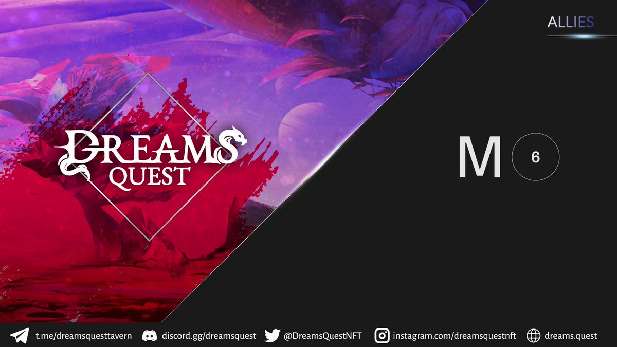 DreamsQuestNFT's tweet photo. 💫 Dreams Quest Allies Feature

✨ @Momentum_6 is a platform that architects momentum for crypto &amp; blockchain projects and collaborates to build innovative products and immersive experiences.

https://t.co/x9RgbN4f9L

#DreamsQuest #Gaming #Metaverse #NFT https://t.co/RifGDxQVx0