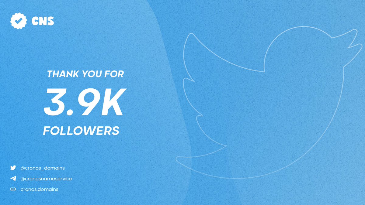 Cronos_domains's tweet photo. Everyday we grow, Everyday we add more members to this community. 

Thanks for all the support #crofam 🙏
#cns #cronos #cronosdomains https://t.co/dsG9kBb1L0