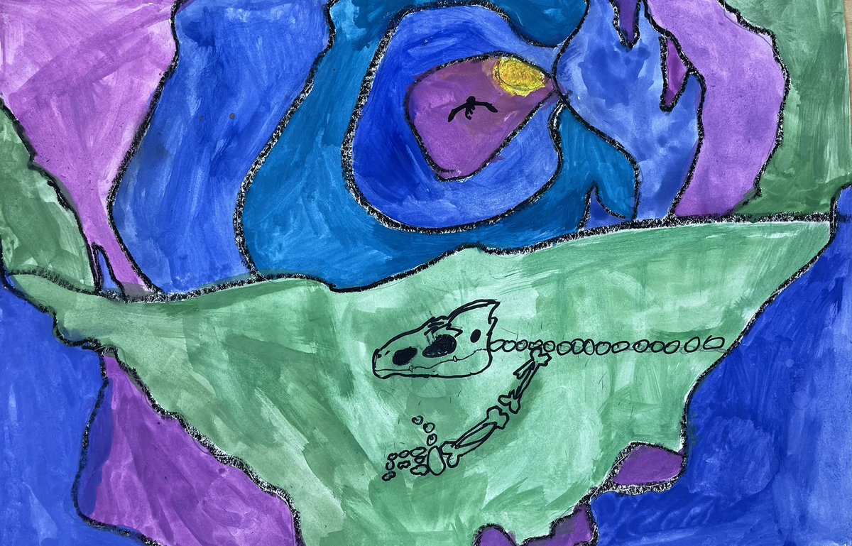 MarcumLA's tweet photo. Magnificent art Monday! Featured artwork: 5th grade Ted Harrison Landscapes 🎨🖌 #artyon @cmrilling @mesteaching @meshornets https://t.co/NC5EEk9FIJ