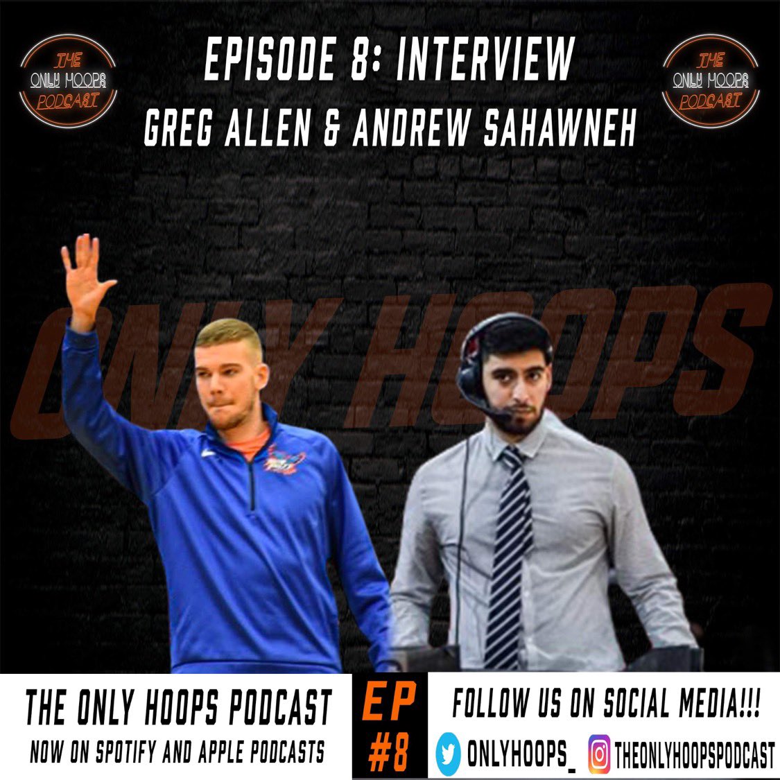 OnlyHoops_'s tweet image. Just finished editing my interview with @GregAllen20 and @andrewsahawneh1 

What a fantastic conversation with two great guys! You all will enjoy this one! 

Release tomorrow at 5:30 PM!