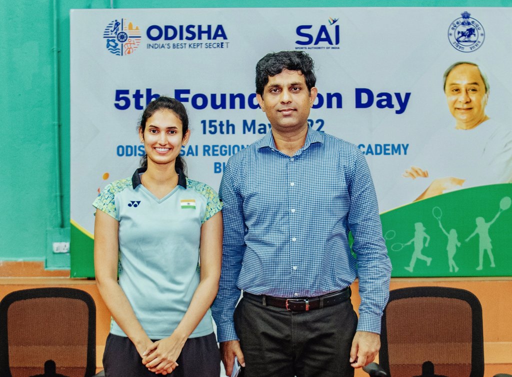 RuthvikaS's tweet photo. Best wishes to Odisha Sai Badminton academy on 5th foundation day
Honored to be part of this event Delighted to see many wonderful initiatives and world class facilities to develop the sports in India
Thankful to @sports_odisha @rvineel_krishna sir for immense support to athletes https://t.co/C3HCv75PJY