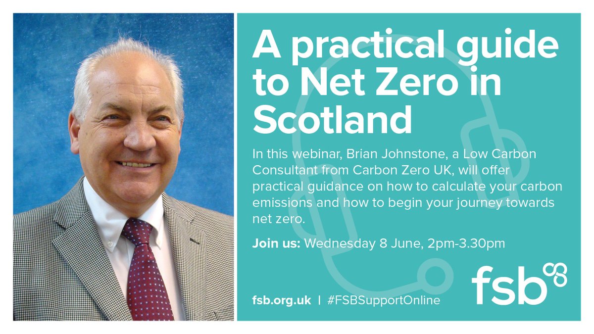 FSB_GarryC's tweet image. What does #NetZero mean? What can I do to address it?

Come along to our upcoming @FSB_Scotland event to learn what practical steps your business can take to make a difference.

fsb.org.uk/event-calendar…

#FSBSupportOnline