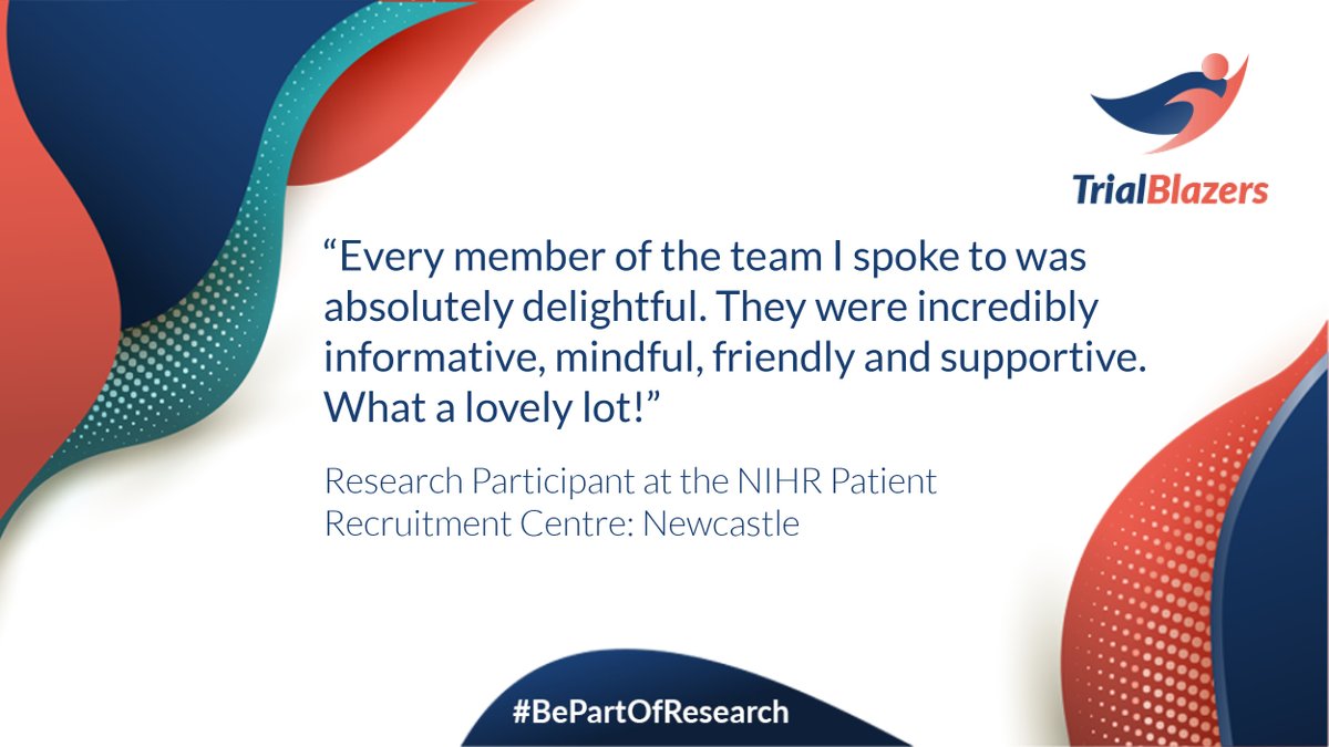 CRDCNewcastle's tweet photo. The more people take part in health and social care research, the more people benefit from new treatments, improved services and better care.

Sign up via the https://t.co/0qXj6uPtGE online registry - our experienced team will support you every step of the way!

#BePartofResearch https://t.co/bXxM1JP8yY