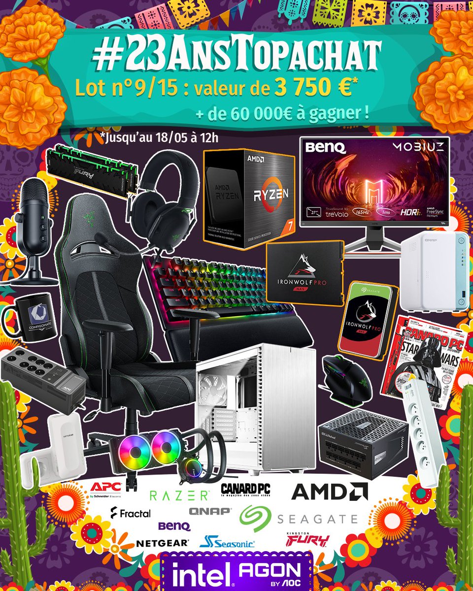 TopAchat's tweet photo. @AMD_France @Seagate @RazerFrance @BenqFrance Les #23AnsTopAchat sont aussi sur Instagram !

Participe aussi ici ⬇, et augmente tes chances d’être tiré au sort ! 
https://t.co/dLMVFfvXHi https://t.co/nL0MN3ALmr
