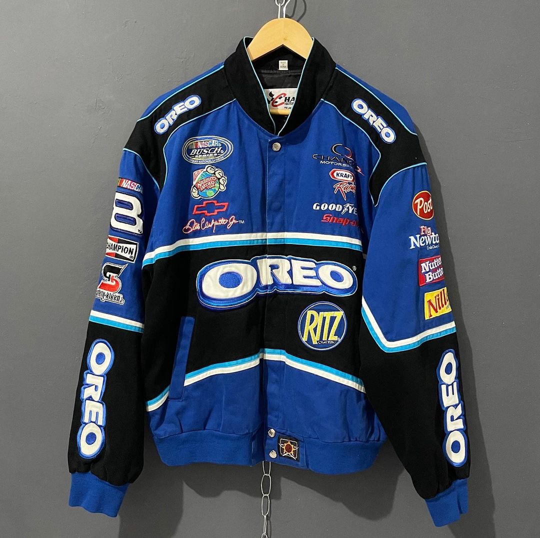 OREO NASCAR 漕が ジャケット 青・黒 ⚠︎説明必読