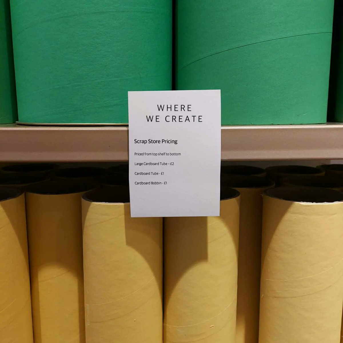 lucyturnerwhit's tweet photo. Have you visited our #ShopofCreativity @whitworthart yet? This is a new venture selling low cost, affordable, creative art materials. These resources are repurposed materials that would usually be destined for landfill & have been supplied to us by the brilliant @scrapleeds. https://t.co/UzvVITG9Fk