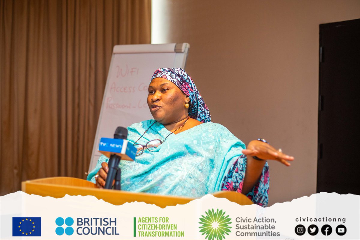 civicactionng's tweet photo. Hafsat Mustapha Component 1 Manager of the ACT program opening remarks at the ongoing Cross Regional Reflection for ACT CSOs happening now in Lagos
#ACTCSOSREFLECT
#ACTPLATEAURIVERSREFLECT https://t.co/3mMioxbmnc