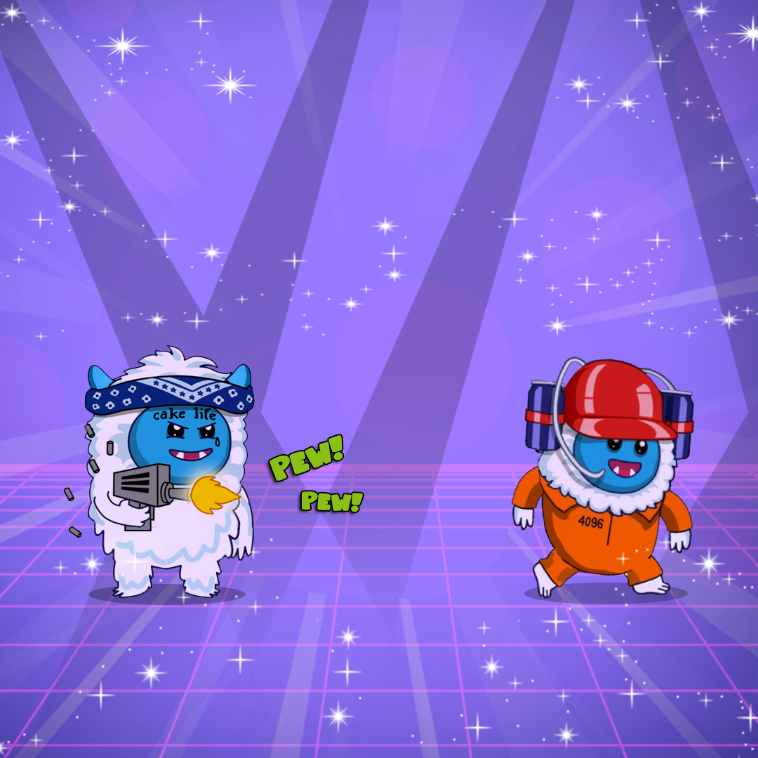 MonstaPartyNFTs's tweet photo. Pew Pew! Have you robbed a Monsta today? 

#RobAMonsta #PlayToEarn #nftgaming https://t.co/xk7rsp1EGJ