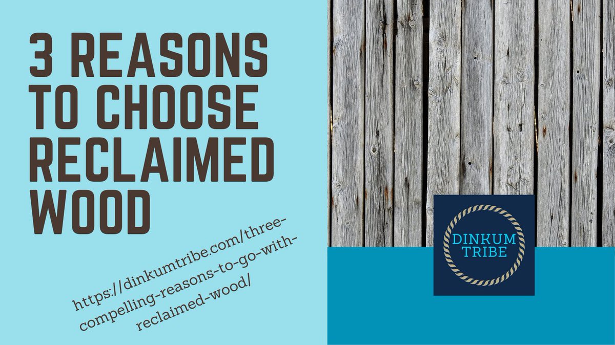 DinkumTribe's tweet photo. Wondering why someone would choose to reuse wood in their home DIY project? Read this!
https://t.co/WUZV2H3prf
#reclaimedwood #diywoodproject #diyhomeproject #woodDIY https://t.co/kBPcPdsflo