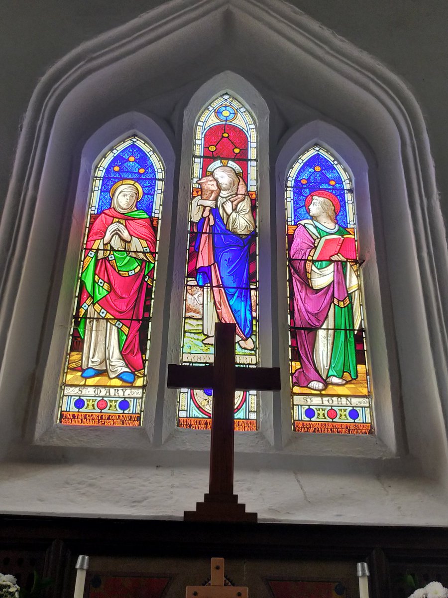 The beautiful Saint Eilian church, #Llaneilian.
#Anglesey #YnysMon #Church #StainedGlass #Skeleton #RoodScreen #LordsPrayer