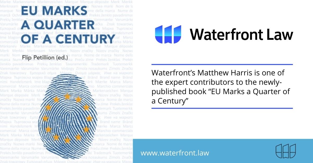uklaw's tweet photo. Waterfront’s Matthew Harris is one of the expert contributors to the newly-published book “EU Marks a Quarter of a Century’’. https://t.co/M0InrwHD3l https://t.co/Y0lc8AAg1L