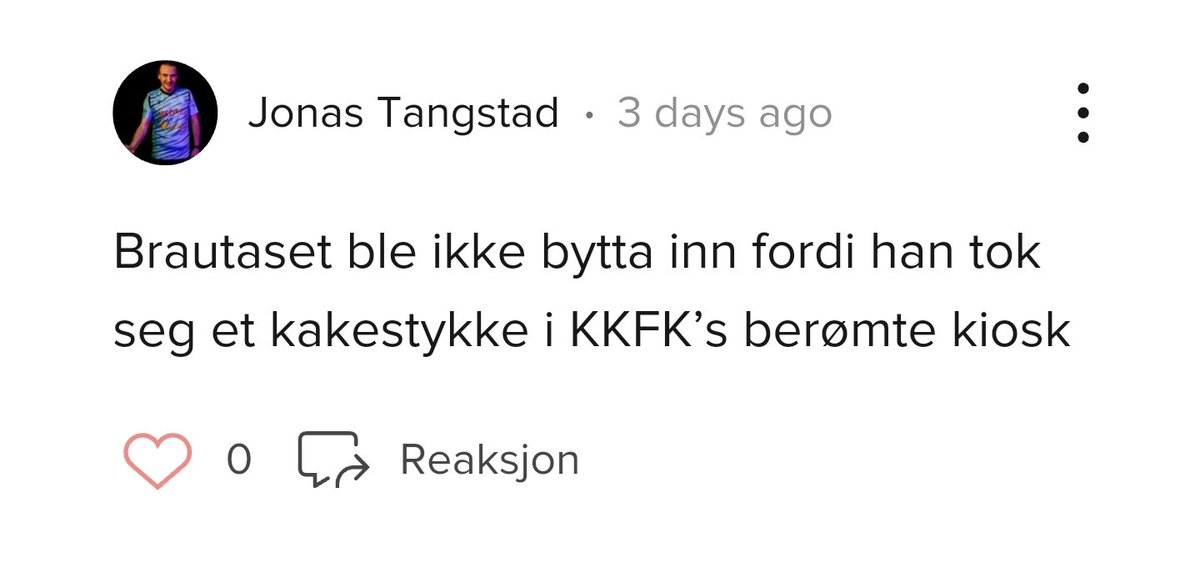 KrikamerateneFK's tweet photo. Er det rart vi elsker breddefotball? Fra KKFK 2s kamp mot Solbygg. 🍰 https://t.co/PLreeLrhih
