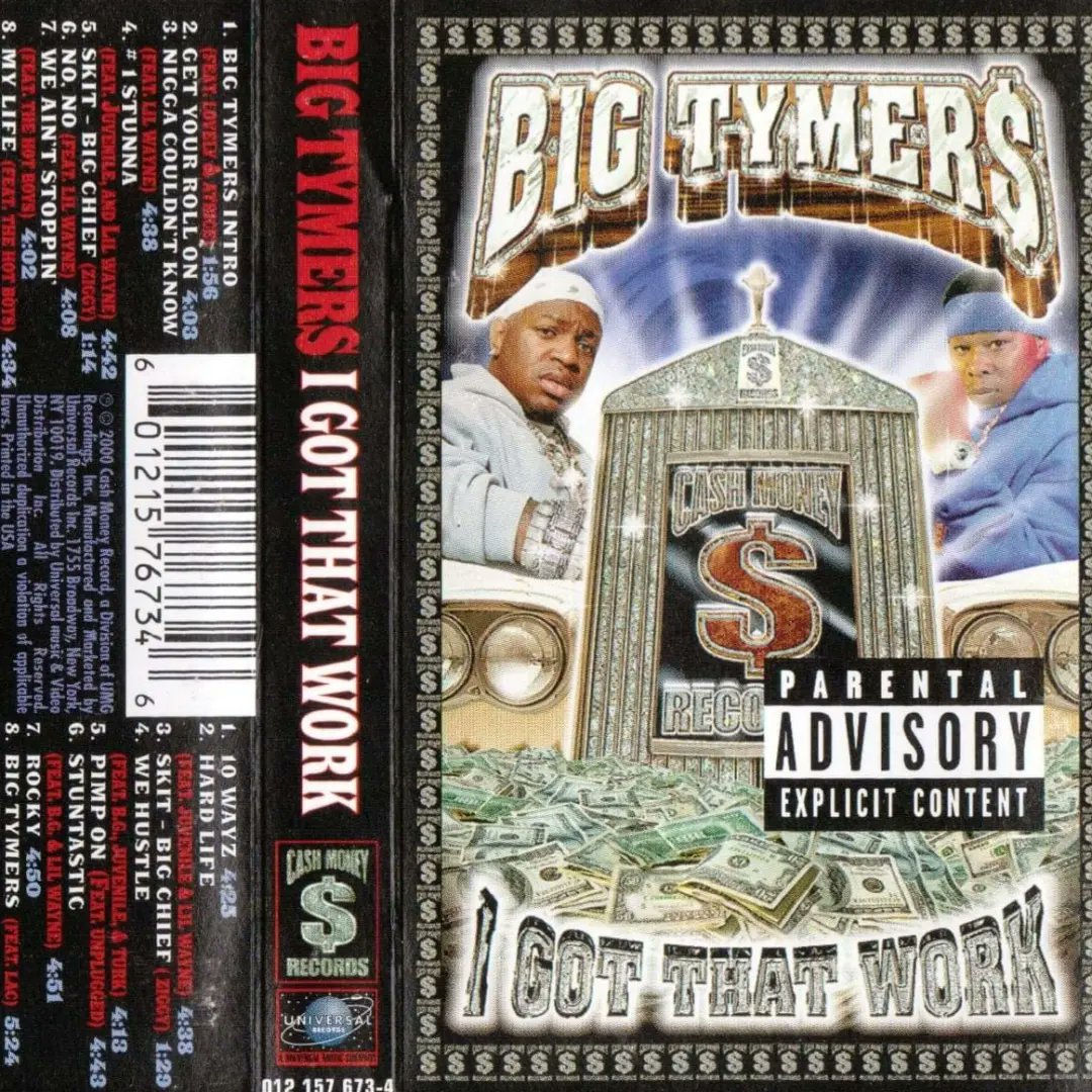 vibe927miami's tweet photo. #22years! Today in #HipHopHistory: #IGotThatWork is the 3rd studio album by #rapduo #BigTymers, released by #CashMoney Records and #UniversalRecords. It features the singles "#GetYourRollOn" & "#1 Stunna". #Platinum #CashMoneyRecords #Birdman #MannieFresh #classichiphop #hiphop https://t.co/Mi64mbqLET