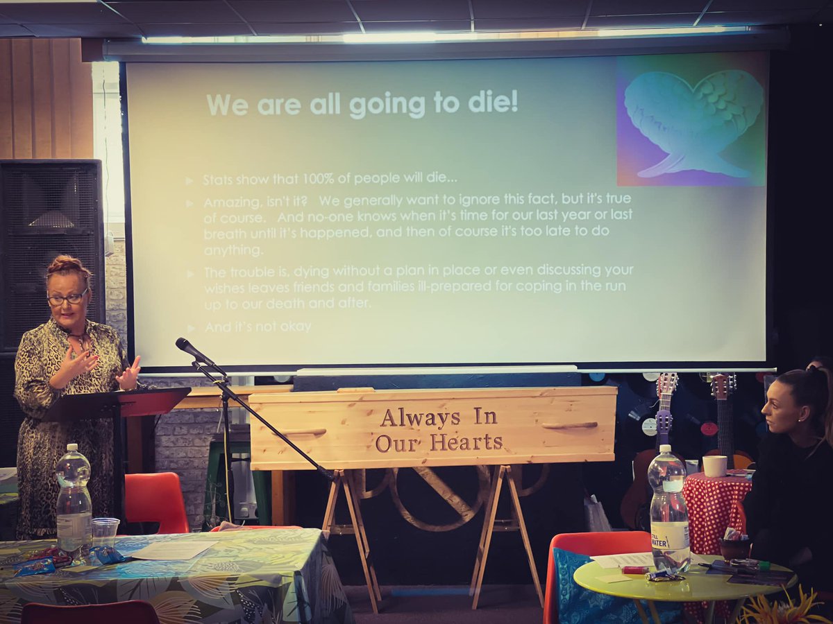 CoffinClubGM's tweet photo. Incoming pictures from our amazing event on Saturday! 

Viva la #funeral revolution! 

#CoffinClub #GreaterManchester #Manchester #Tameside @CorpPOPHyde https://t.co/FpKL5h3zAo