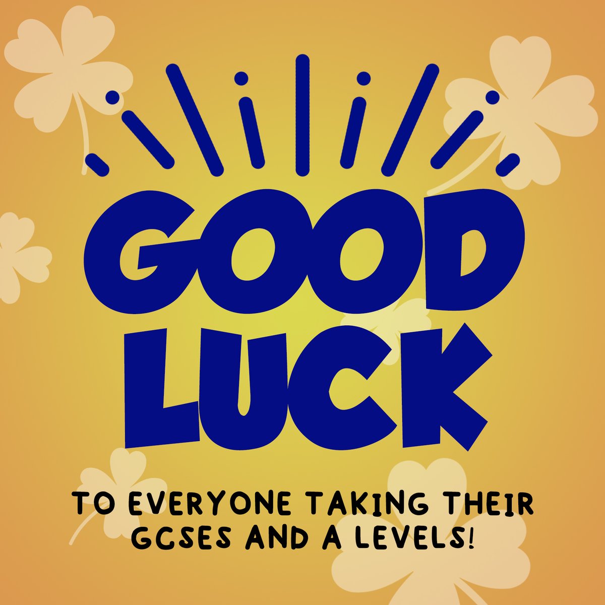 Good luck to everyone taking their GCSE and A Level examinations! #GCSEs #ALevels #examseason #goodluck
