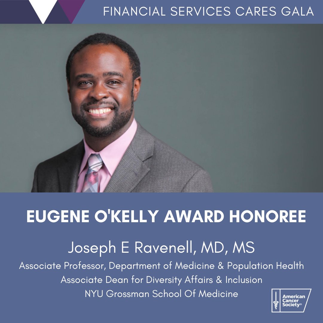 Perlmutter_CC's tweet photo. Congratulations to our Dr. Joseph Ravenell, recipient of the @AmericanCancer Eugene O'Kelly Award at this year's 15th annual Financial Services Cares Gala at Cipriani 25 Broadway. @pophealthNYC @nyugrossman https://t.co/05FWcuNPnA