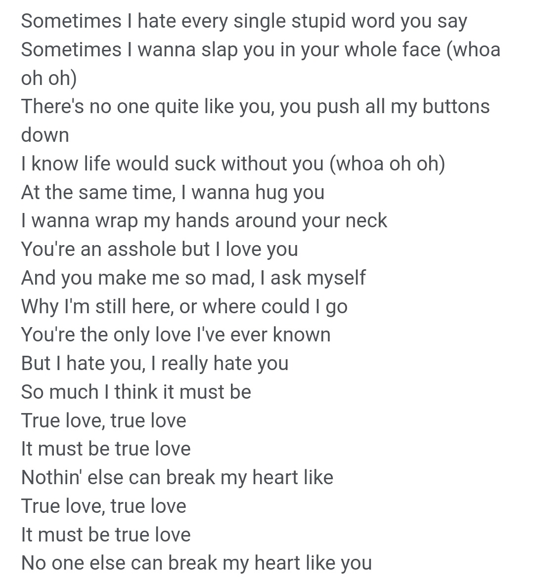 / you know what fuck it *puts this song in the vainshipping core playlist*