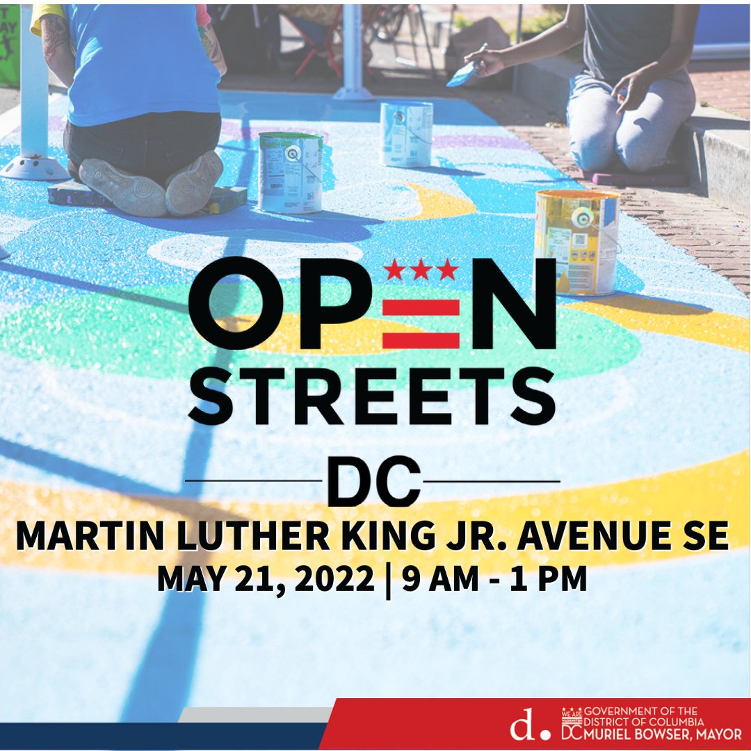 DDOTDC's tweet photo. You won't want to miss the #OpenStreetsDC "Color the Curb" art installation on Martin Luther King Jr. Ave & V Street SE! Watch as the curb gets transformed with splashes of color! ๐จ ๐๏ธ Visit https://t.co/32BBWTPacz for more details.
#Ward8 #SEDC #SouthEastLove #Anacostia https://t.co/88EnCGi1bo