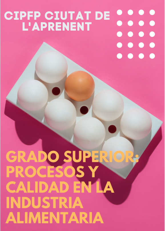 GoodFoodTheory's tweet photo. Os dejamos por aquí los ciclos formativos que impartimos desde el departamento de Industrias Alimentarias del @fpaprenent 
4.- CFGS Procesos y Calidad en la Industria Alimentaria https://t.co/rcM4f2TBoK