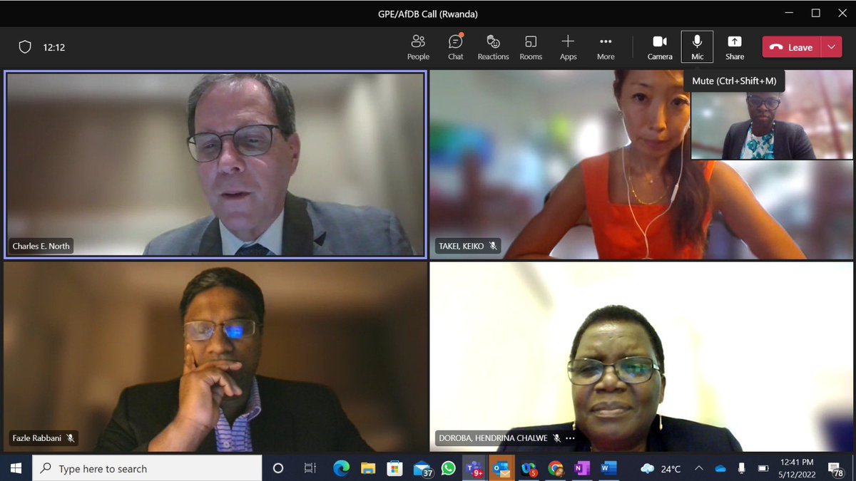 Great to connect with <a href="/HDoroba/">Hendrina Doroba</a> to discuss how <a href="/GPforEducation/">Global Partnership for Education</a> and <a href="/AfDB_Group/">African Development Bank Group</a> can work together on financing education in Africa, including promoting efficient and effective domestic financing.
Innovation and partnership are crucial to #TransformingEducation