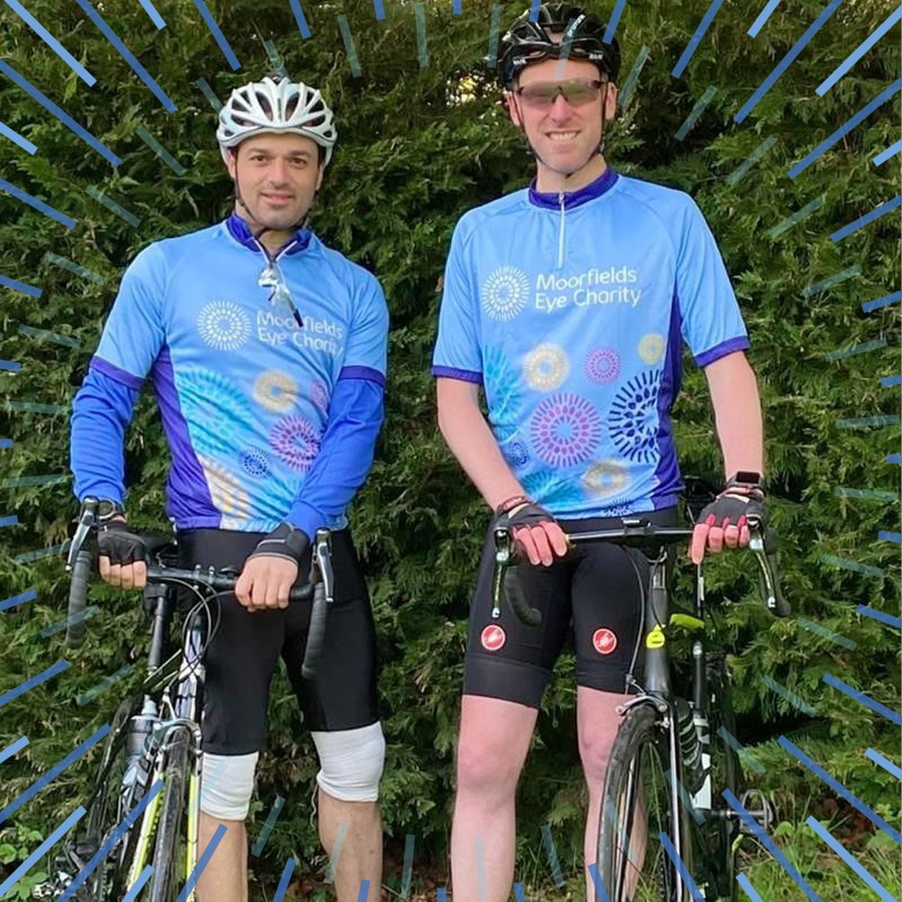 EyeCharity's tweet photo. George Saleh, @Moorfields Ophthalmic consultant and oculoplastic surgeon, will be taking on the epic cycling challenge Ride London on 29 May!

He is cycling 100 miles from London to Essex and back again to fundraise for @EyeCharity. 

Support George!👉https://t.co/nGkaoTtoKC https://t.co/l0LaEyajKT