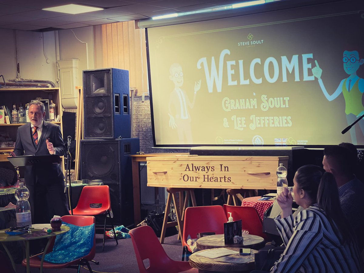 CoffinClubGM's tweet photo. Incoming pictures from our amazing event on Saturday! 

Viva la #funeral revolution! 

#CoffinClub #GreaterManchester #Manchester #Tameside @CorpPOPHyde https://t.co/pXzSOpwPIg