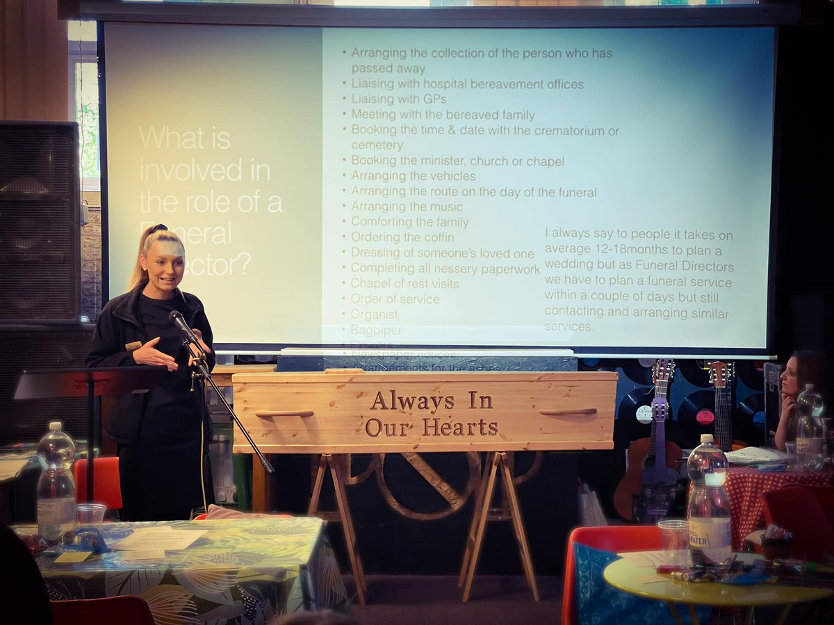 CoffinClubGM's tweet photo. Incoming pictures from our amazing event on Saturday! 

Viva la #funeral revolution! 

#CoffinClub #GreaterManchester #Manchester #Tameside @CorpPOPHyde https://t.co/pXzSOpwPIg