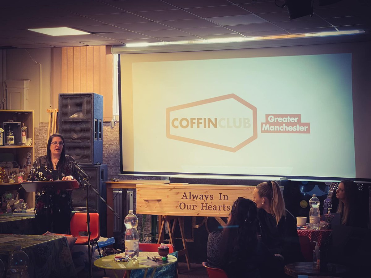 CoffinClubGM's tweet photo. Incoming pictures from our amazing event on Saturday! 

Viva la #funeral revolution! 

#CoffinClub #GreaterManchester #Manchester #Tameside @CorpPOPHyde https://t.co/JHptQDinWr
