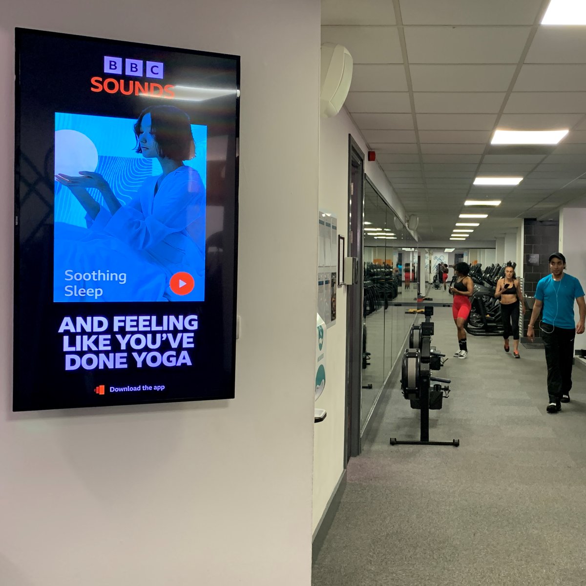 Our latest campaign with <a href="/BBC/">BBC</a> is now running across our <a href="/PureGym/">PureGym</a> network and we're obsessed with their tailored messaging! 🧘‍♂️🏃🏋️‍♀️

Have you spotted the adverts in your local #PureGym yet?

#ooh #oohadvertising #dooh #bbcsounds #gymadvertising