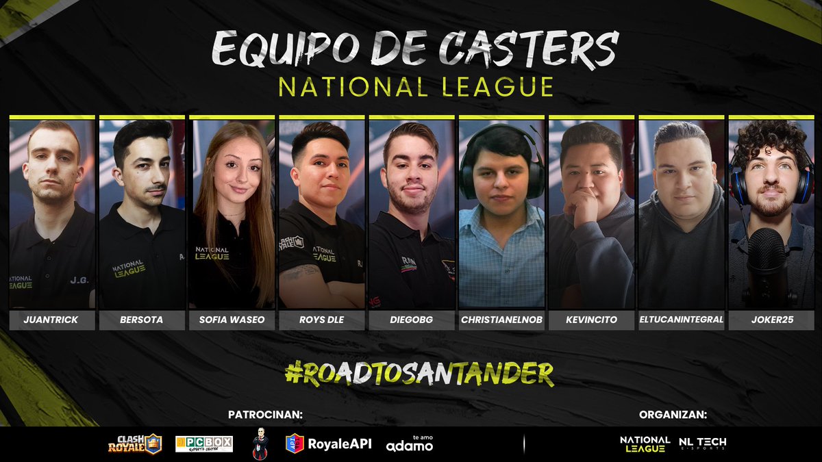 ProMancosLeague's tweet photo. #ClashRoyale | Emoción y pasión de la mano de estxs cracks que nos acompañarán en todos los directos

🎙️ @Juanal_Con_L
🎙️ @BersotaCR
🎙️ @sofia10029635
🎙️ @RoysDLE
🎙️ @Diiegobgg
🎙️ @ChristianElNob
🎙️ @kevincito_CR
🎙️ @TucansitoAlv
🎙️ @JWingord 

¡BIENVENIDXS! 💪🏻

#RoadToSantander https://t.co/vUPKf4nv16