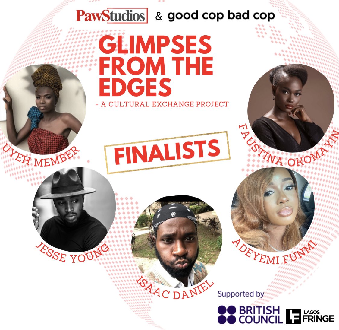 pawstudiosAF's tweet photo. Meet our finalists representing and showcasing Nigeria and her rich culture!!! @memsculture @faustinaokomayin @zedyyoung @__milayo @isaacdaniel41 ❤️❤️❤️

These 5 stood out with their applications and have been selected to participate in this cultural exchange project between.. https://t.co/Q00S19Xodc