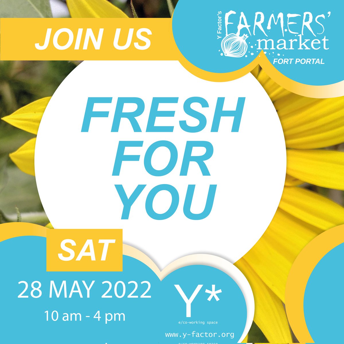 YFactorUg's tweet photo. Y Factor Farmers' Market is on 28 May!
#SaveTheDate
#thingstodoinuganda
Fresh for you! #YFactorFarmersMarket #FreshForYou #FortPortal https://t.co/Qii0JaYHS3