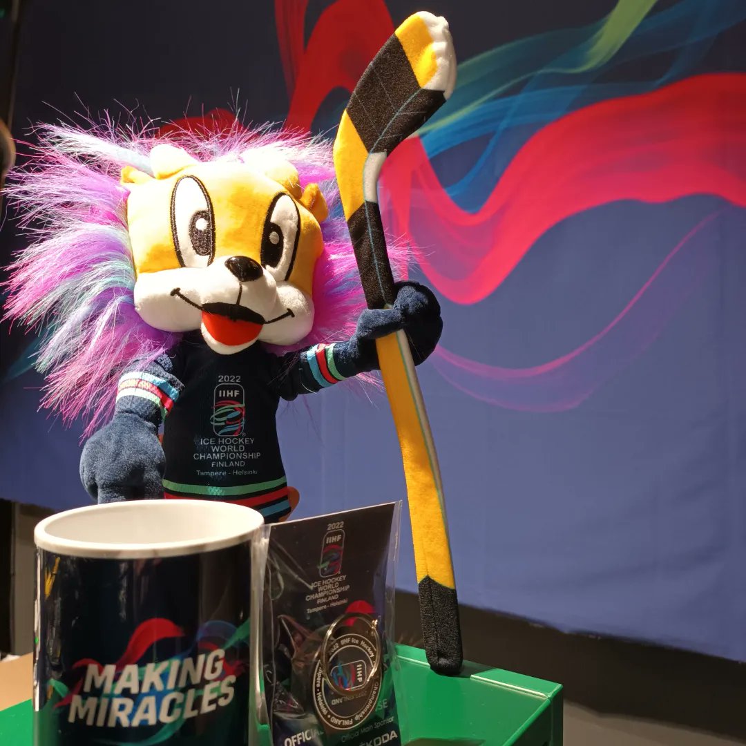 2023iihfwm's tweet photo. Mini-Miracleos have finally arrived also in Tampere!! 🎉 You can find stuffed Miracleo and much more at the official merchandise stores. 🦁
Welcome! 😎
#2022IIHFWorlds #IIHFWorlds #MakingMiracles #Tampere #Miracleo https://t.co/f3M67evnQS