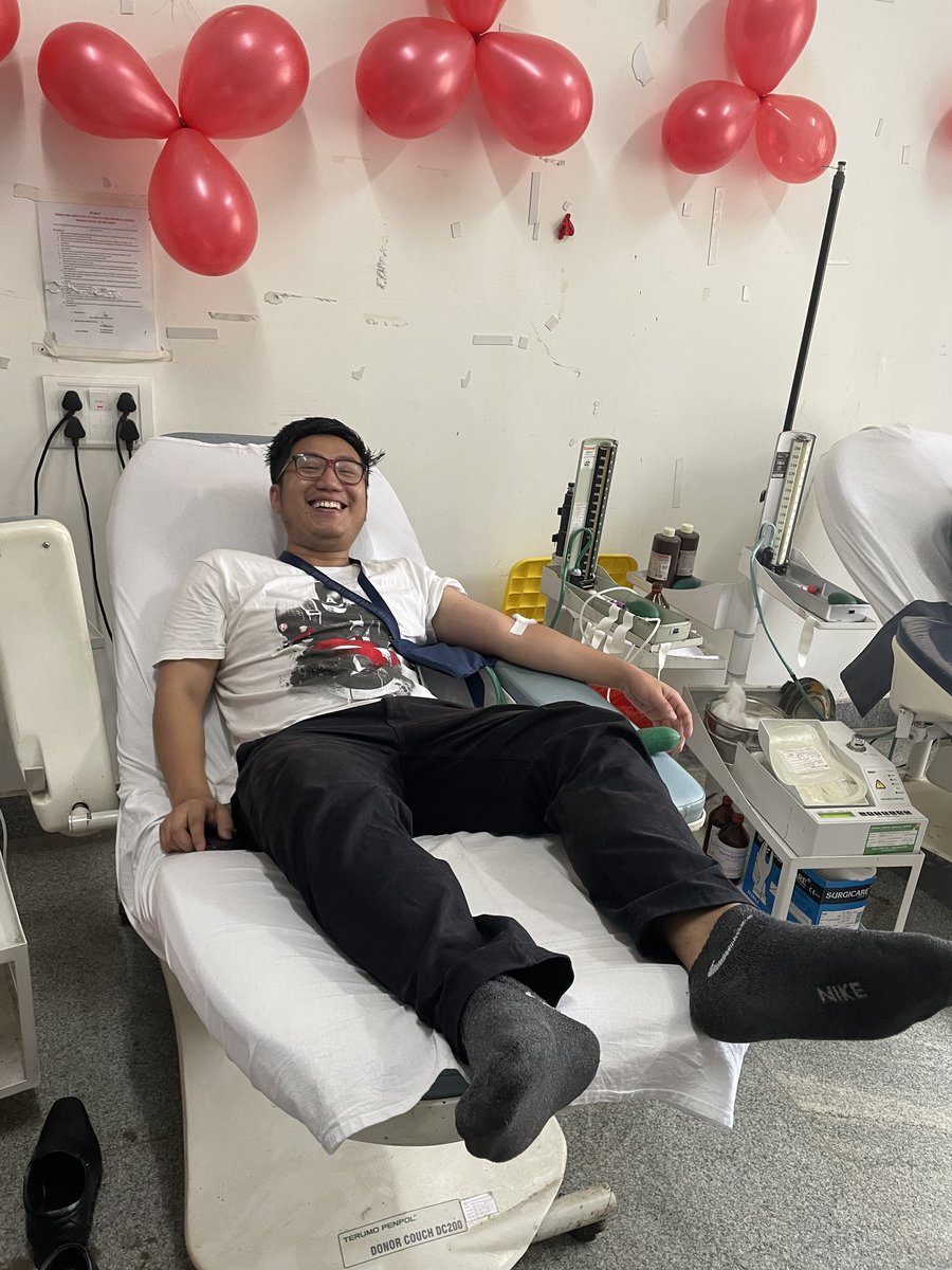 A total of 32 units of blood donated at the Blood Camp organised by the final year MBBS students at TRIHMS. Thanks to the volunteers especially all the medical students and the Director TRIHMS without whom this event wouldn't be a  success