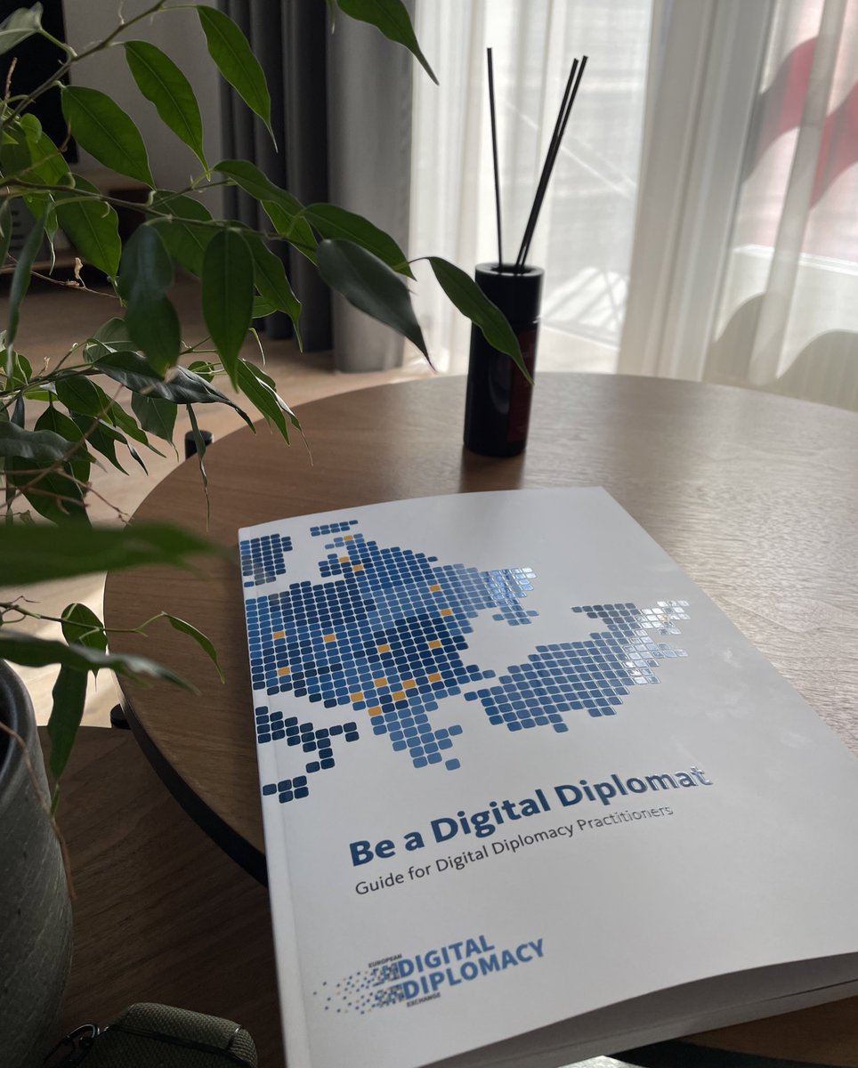 MykolasMa's tweet photo. After a wonderful time at #DigitalBled to share and expand my knowledge on #DigitalDiplomacy - an afternoon with the brand new @EDDEplomacy’s 📚 Guide for Digital Diplomacy Practitioners. https://t.co/5HDCy49Rdu