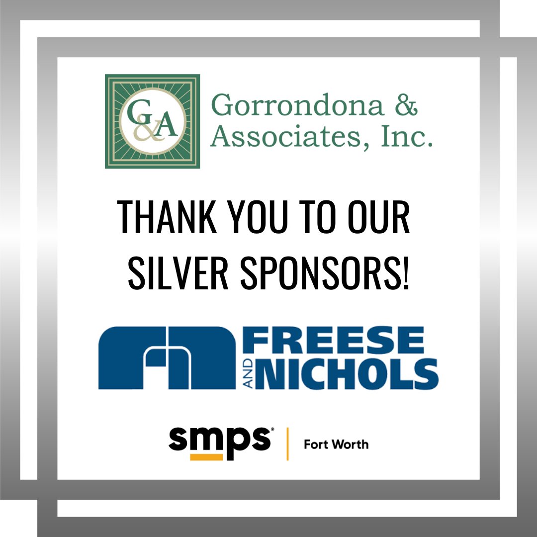 Thank you to our silver sponsors. We appreciate your sponsorship!