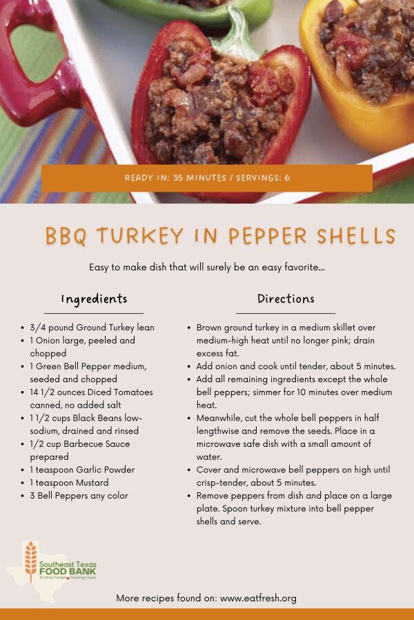 Today is #NationalBBQDay! With the start of summer inching closer, the desire for outdoor cooking and BBQ's grow. Check out this delicious (and healthy!) recipe from our Nutrition Education Department. 

What's YOUR favorite food to BBQ? Let us know in the comments below. 👇