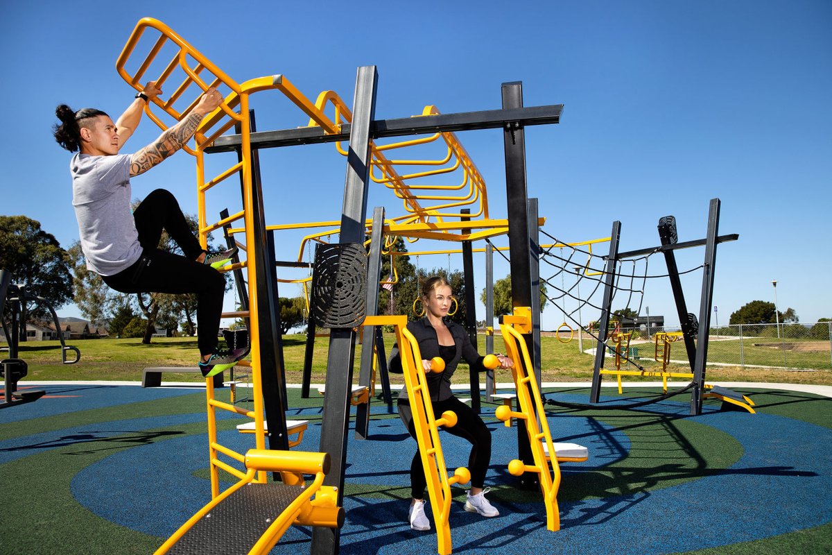CunninghamRec's tweet photo. GT Fit, GT THRIVE or Challenge Course are the perfect health and wellness solutions for parks and playgrounds. #GameTime #OutdoorFitness #MultigenerationalPlay #HealthandWellness #parksandrecreation #parks #playgrounds https://t.co/WaghjrhwiO https://t.co/zVD4Fsag2P