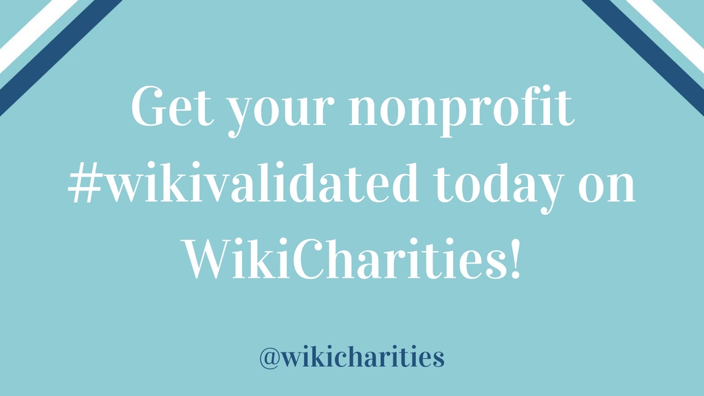 WikiCharities's tweet photo. Start your week by getting #wikivalidated on our platform. WikiCharities connects over 1.8 Million nonprofits in the U.S. and will soon connect even more all around the globe.
#nonprofits #charities #mondaymotivation https://t.co/YFllruuauX