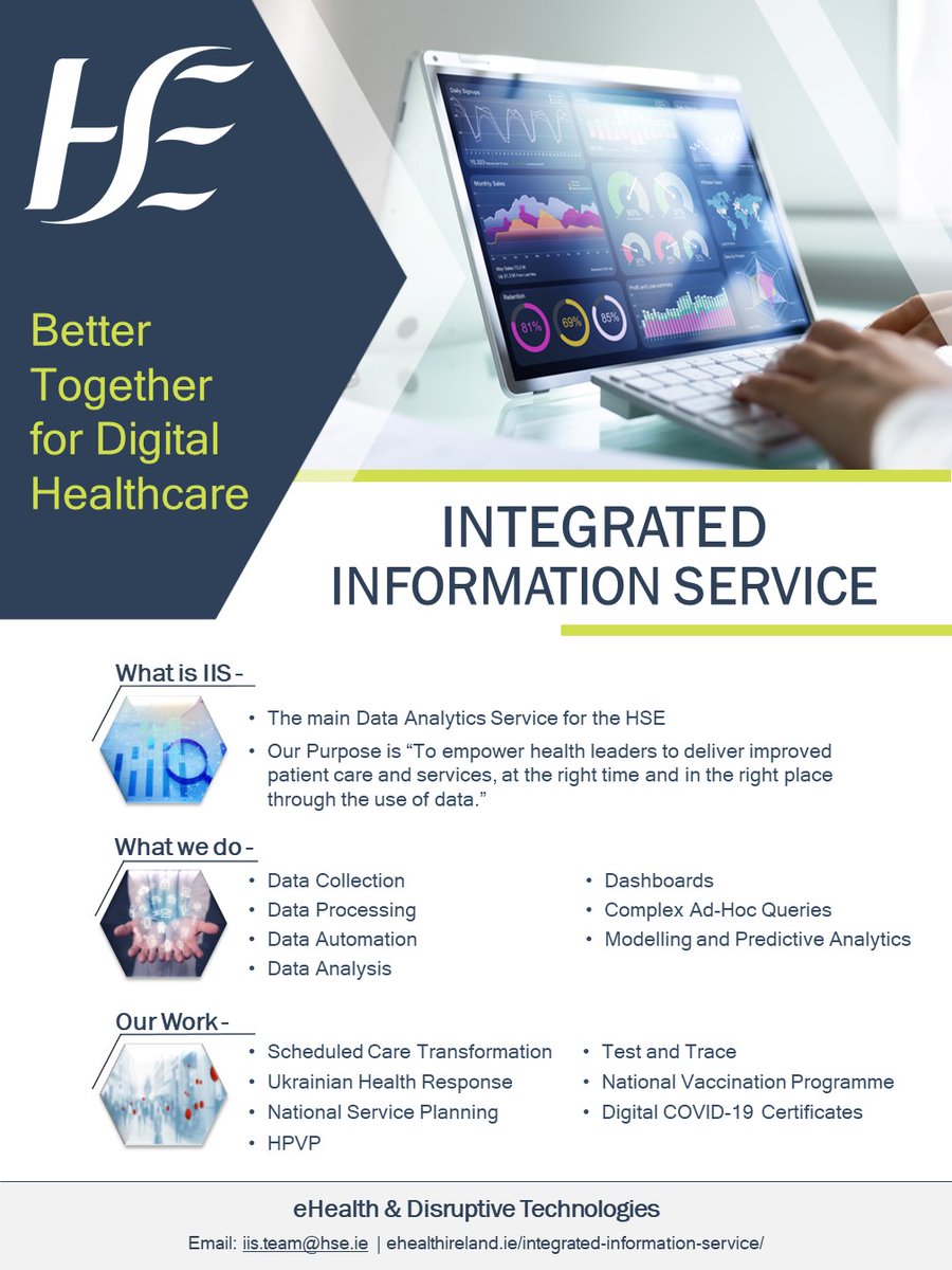 Are you attending the 'Better Together for Digital Healthcare conference this Friday? Make sure to drop by the IIS table where our colleague @Mark_Bagnell will be there to answer any of your questions #eHealth4all @jcwemyss @loretto_grogan twitter.com/loretto_grogan…
