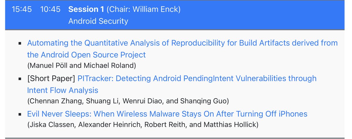 naehrdine's tweet photo. My @acm_wisec talk will be streamed on YouTube 🧑‍💻
https://t.co/WEWN3GCBrz

Live stream starting around 11:30 CDT/16:30 UTC. Managed to sneak in an iOS talk into the Android session 😅 https://t.co/T9Pa61yuKt