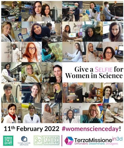 cnr_scitec's tweet photo. Iniziativa də colleghə @CNRIrpps con analogo obiettivo lanciato da @cnr_scitec social e #sitoweb by @marscelet in #womeninsciencedays #daseguire
info ⤵️
https://t.co/nrjOT6RzM0 #selfie
Che ne dite? Facciamo rete @LauraPolito8 @LolletLollet @righino_b @i_splashes @michelataxistro https://t.co/Vc8qectu0s
