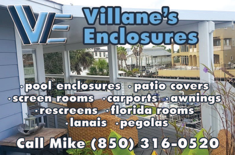 Create an outdoor room for relaxing after a hard's day work. Screened areas keep the bugs away from you when you're ready to unwind and enjoy your yard. Call Villane's Enclosures to do the job. Mention ad #ChapmanGulf
**Save this e-card &amp; pass along**