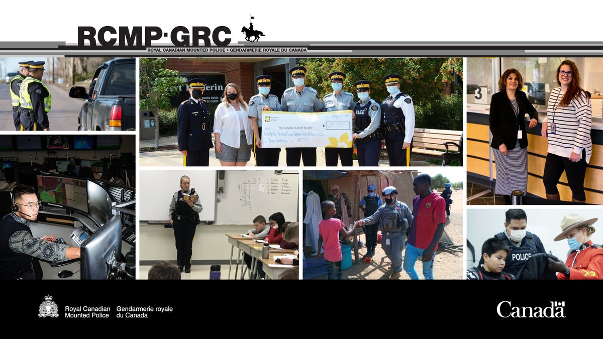 rcmpgrcpolice's tweet photo. This year's #PoliceWeek (May 15-21) theme is #ConnectedToOurCommunities. We thank the officers, front counter clerks and telecommunications operators who help Canadians every day. Thank you for building positive relationships with our communities! #NPW2022 https://t.co/rcga9oUyWX https://t.co/0eFxHj5SGh